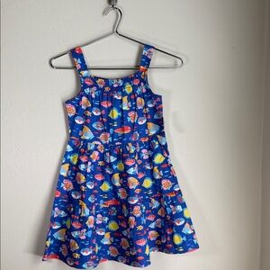 Gymboree Blue Fish Pattern Dress